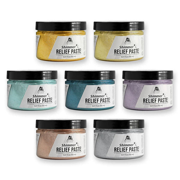 Altenew 7pc Shimmer Relief Paste Gilded Elegance