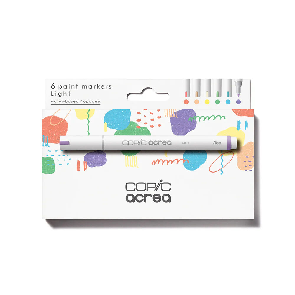 COPIC Acrea Marker 6pc Light