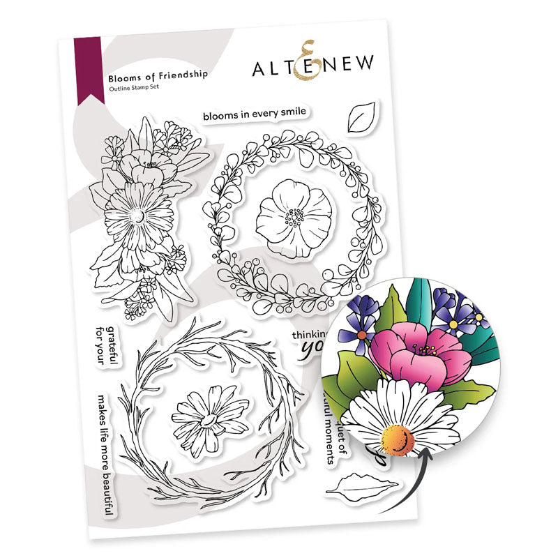 Altenew Clear Stamps Blooms Of Friendship