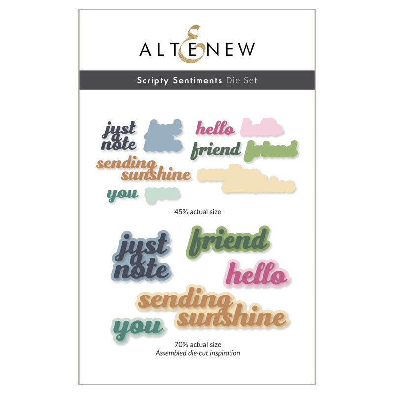 Altenew Dies Scripty Sentiments