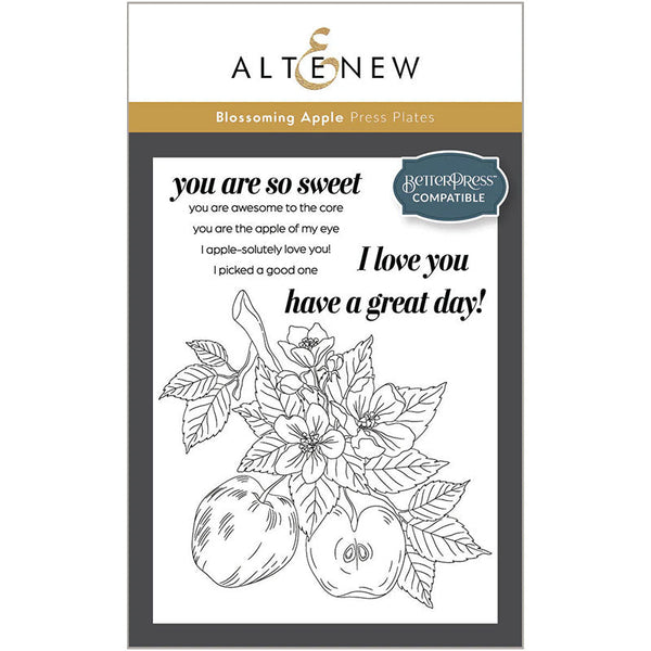 Altenew Press Plates Blossoming Apple
