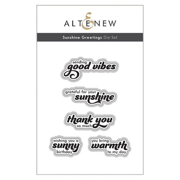 Altenew Dies Sunshine Greetings