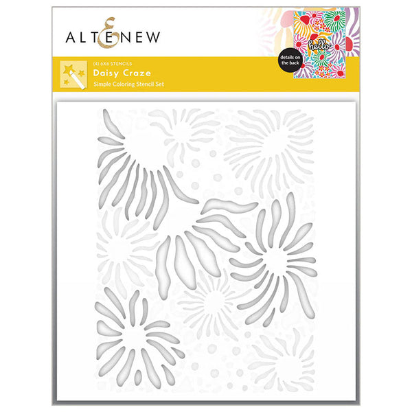 Altenew 4pc Stencil Daisy Craze