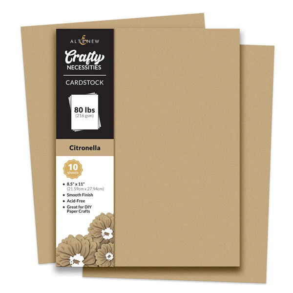 Altenew Cardstock Crafty Necessities: Citronella