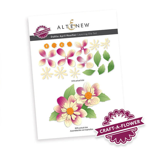 Altenew Dies Craft-A-Flower: Dahlia April Heather