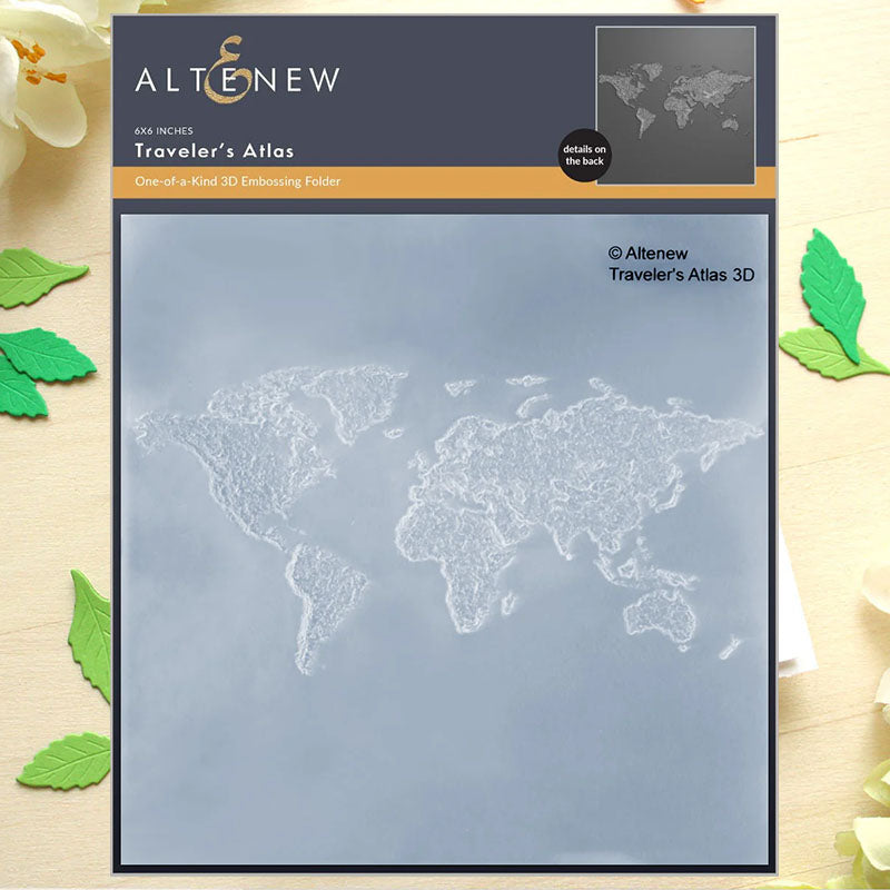 Altenew Embossing Folder Traveler's Atlas