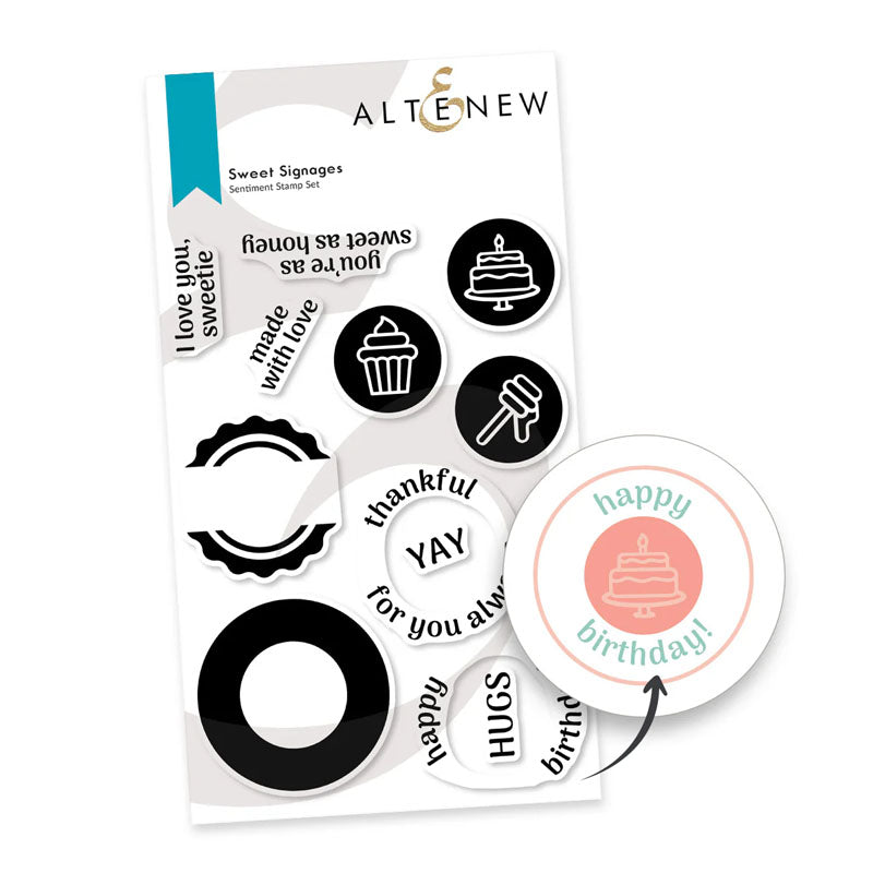 Altenew Clear Stamps Sweet Signages