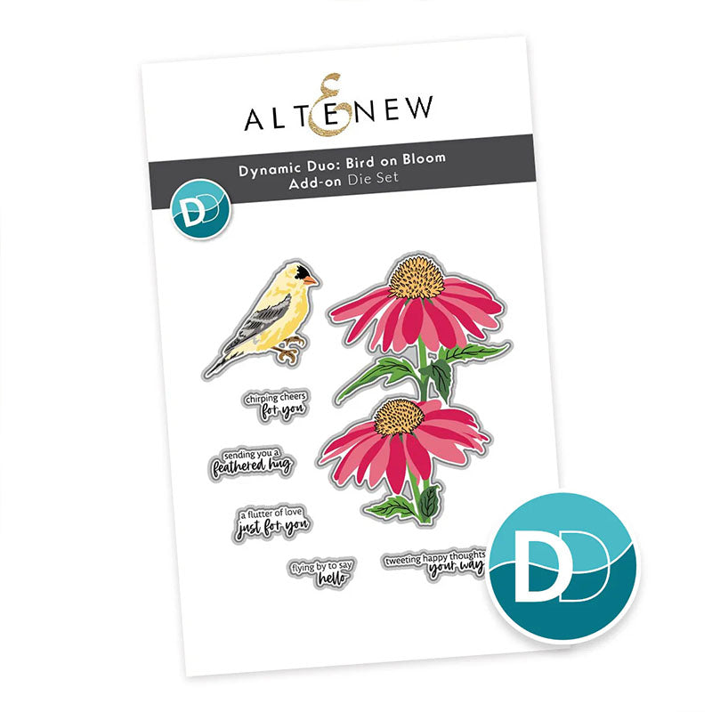 Altenew Dies Dynamic Duo Bird on Bloom Add-On