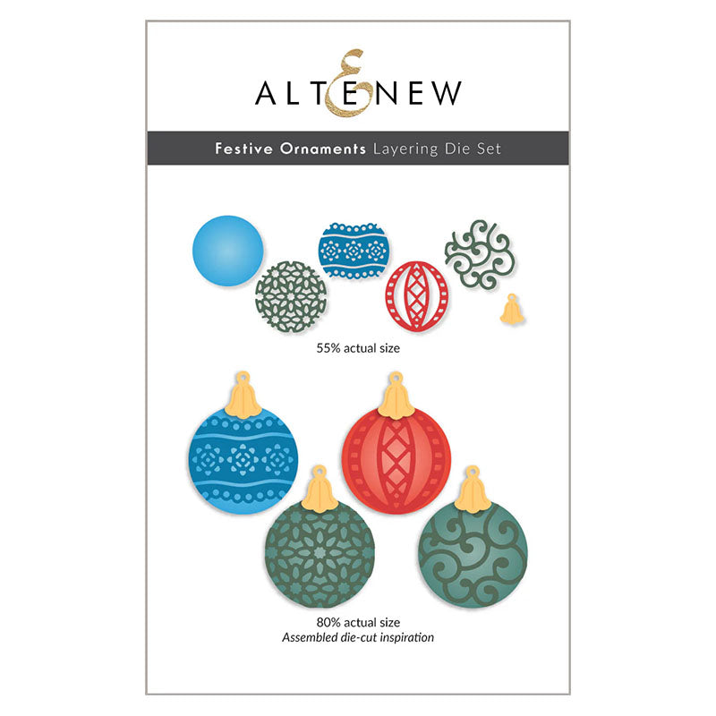 Altenew Dies Festive Ornaments