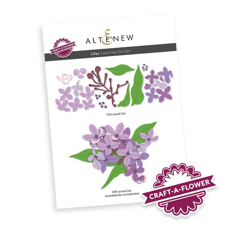 Altenew Dies Craft A Flower Lilac Layering