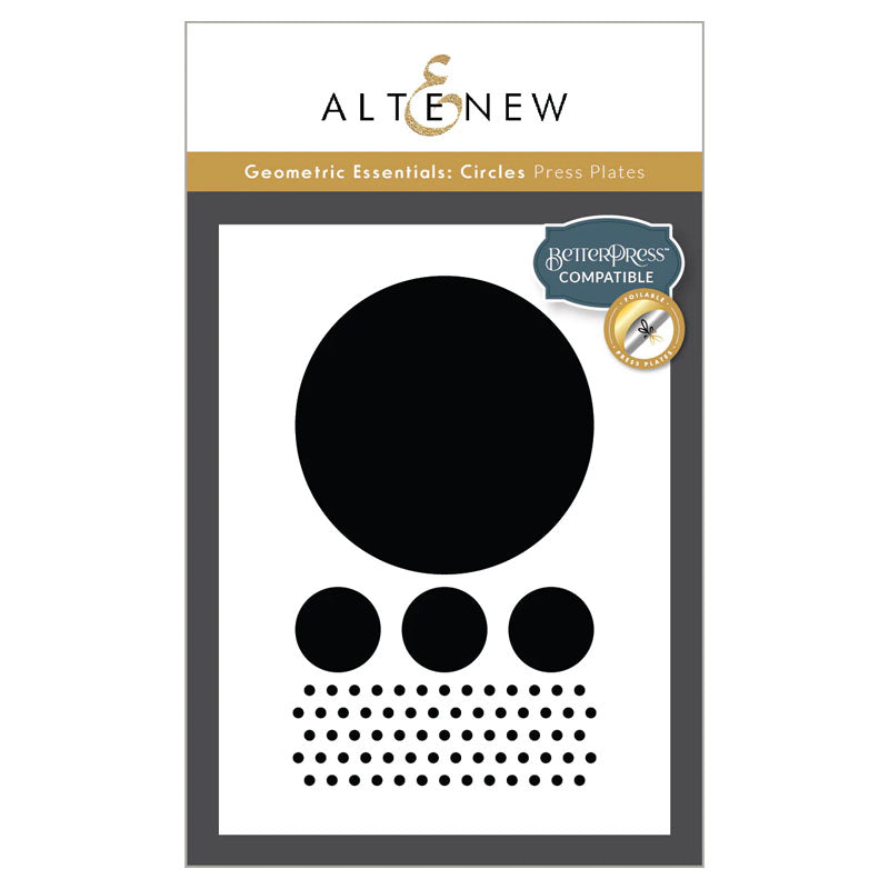 Altenew Press Plates Geometric Essentials Circles