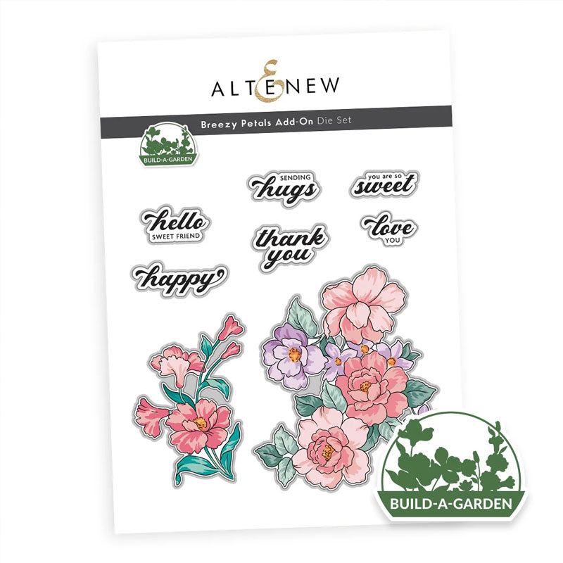 Altenew Dies Build A Garden Breezy Petals Add-On