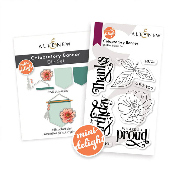 Altenew Stamps & Dies Mini Delight Celebratory Banner