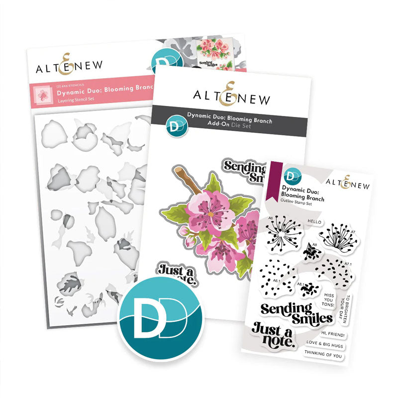 Altenew 3pc Dynamic Duo Blooming Branch & Add-On