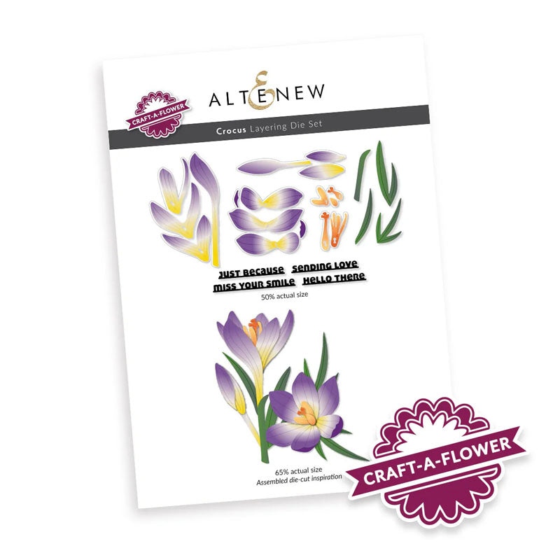 Altenew Dies Craft A Flower Crocus Layering