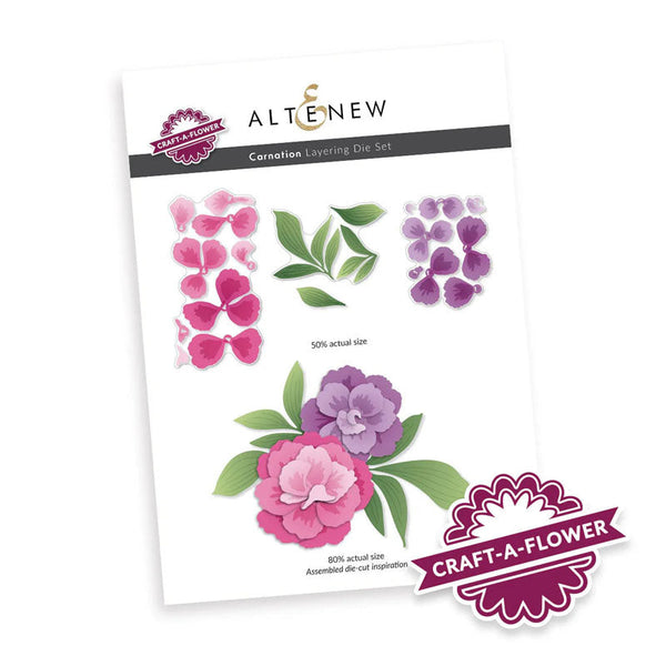 Altenew Dies Craft-A-Flower Carnation Layering