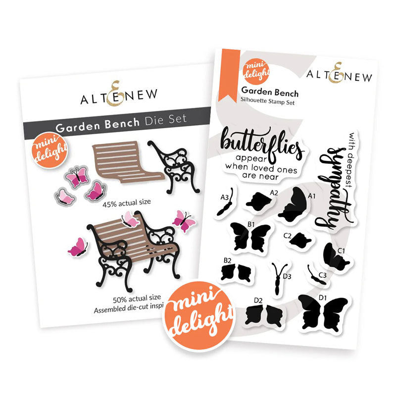 Altenew Stamps & Dies Mini Delight Garden Bench