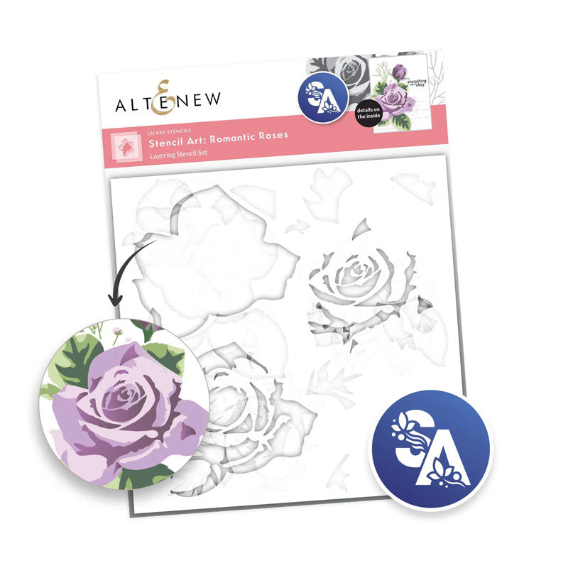 Altenew Stencil Romantic Roses