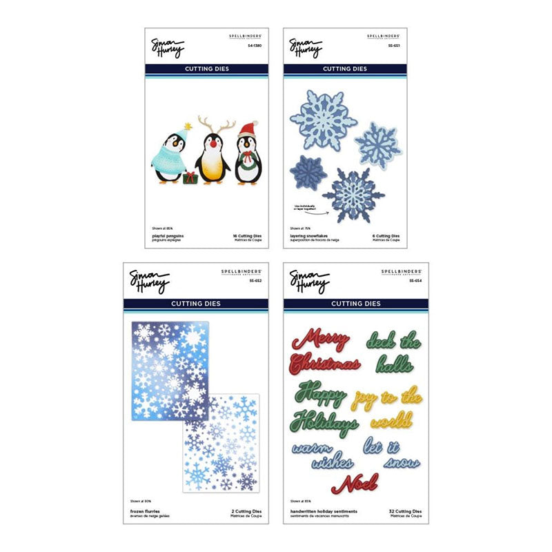 Spellbinders 4pc Dies Let It Snow