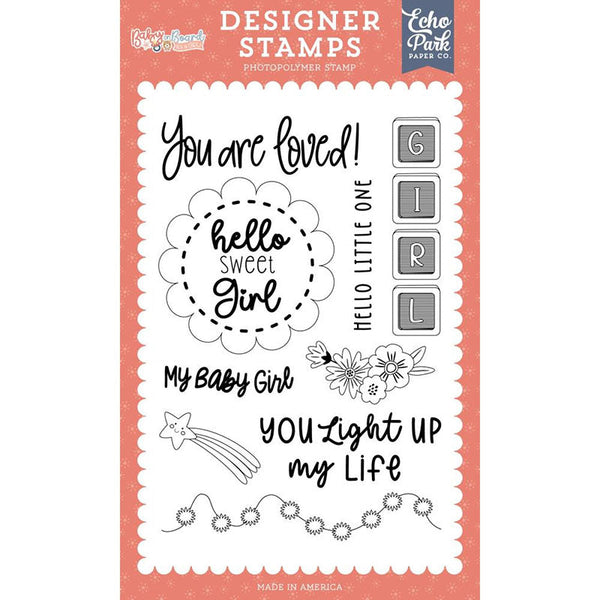 Echo Park Clear Stamps Hello Little Love