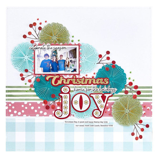 Spellbinders 2pc Christmas Sentiments