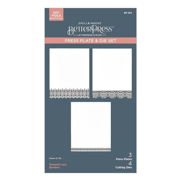 Spellbinders Press Plates Lace Borders