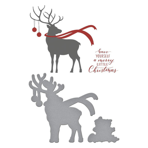 Spellbinders Press Plates Dashing Reindeer