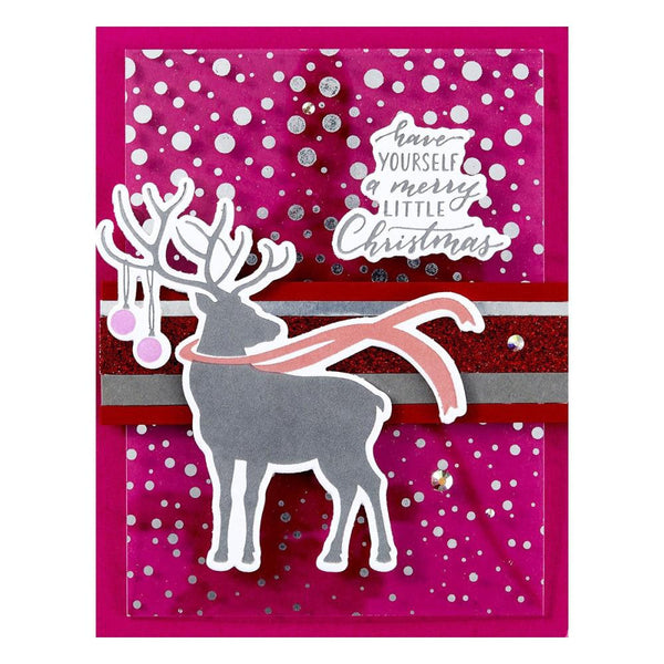 Spellbinders Press Plates Dashing Reindeer