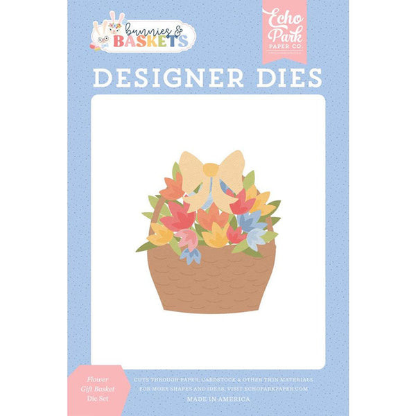 Echo Park Dies Flower Gift Basket