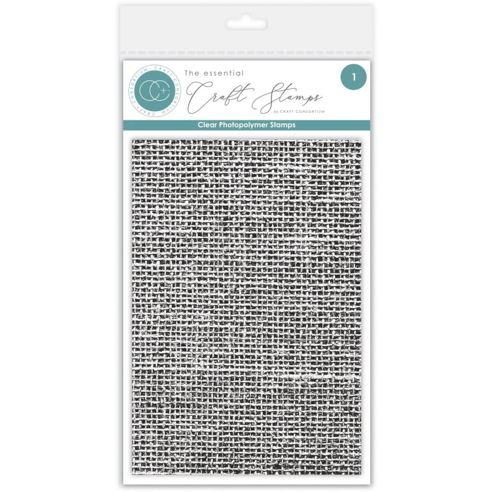 Craft Consortium Clear Stamps Hessian Texture