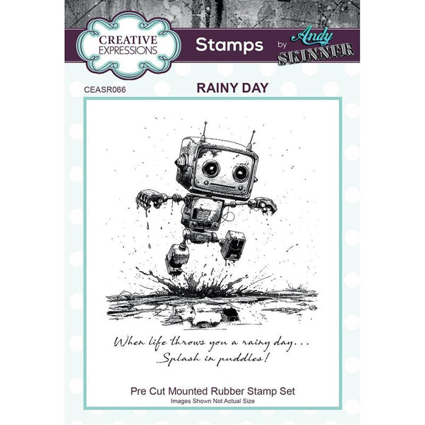 Creative Expressions Cling Stamp Rainy Day