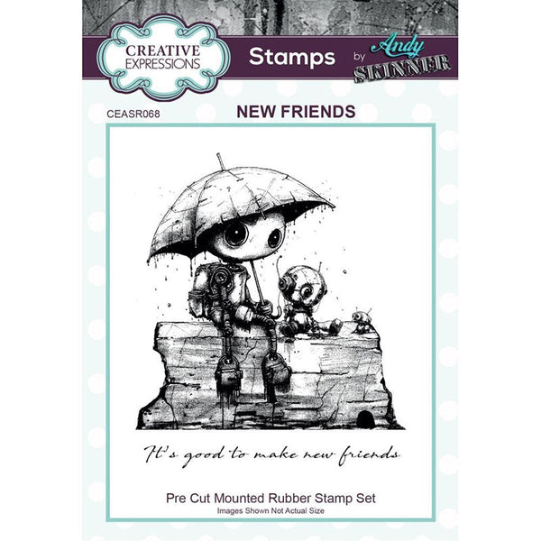 Creative Expressions Cling Stamp New Friends