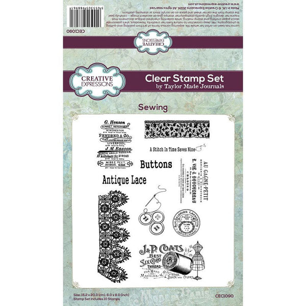 Creative Expressions Clear Stamps Sewing
