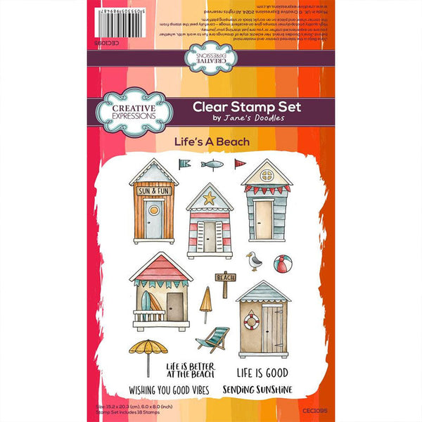 Creative Expressions Clear Stamps Life's A Beach