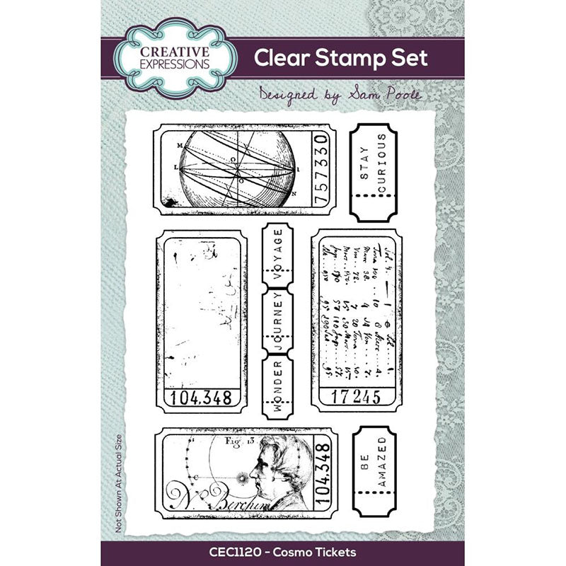 Creative Expressions Clear Stamps Cosmo Tickets