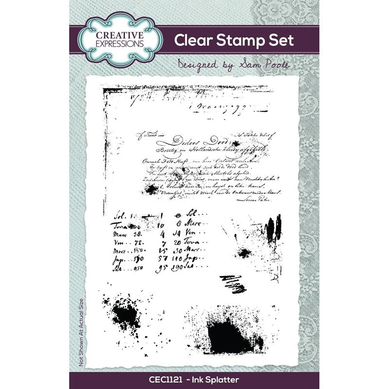 Creative Expressions Clear Stamps Ink Splatter