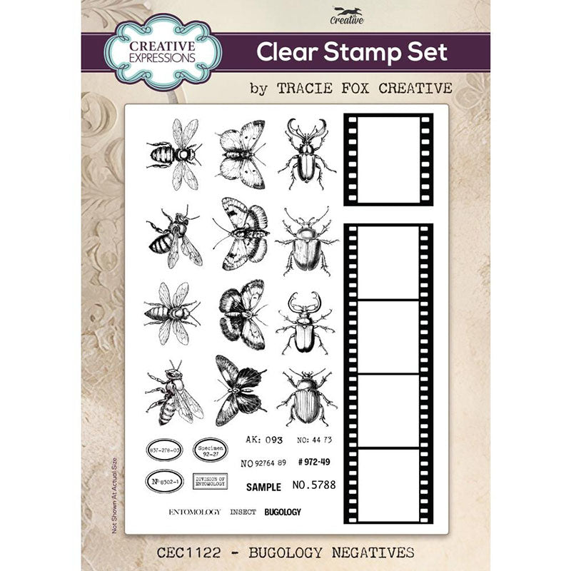 Creative Expressions Clear Stamps Bugology Negatives