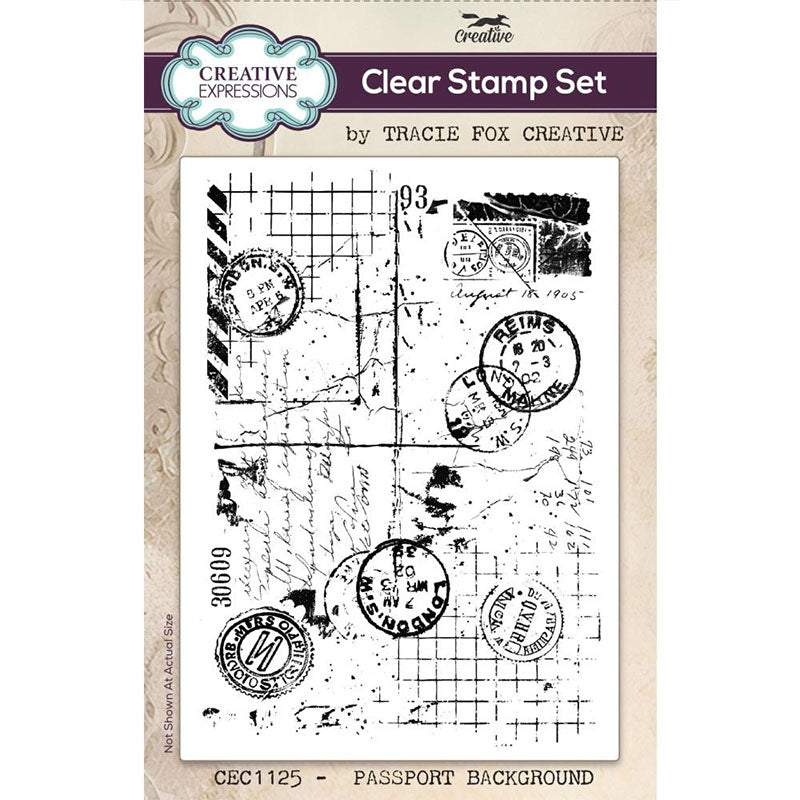 Creative Expressions Clear Stamps Passport Background