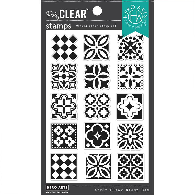 Hero Arts Clear Stamps Decorative Tiles