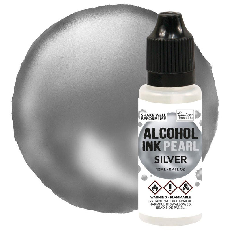 Couture Creations Alcohol Ink Pearl Silver