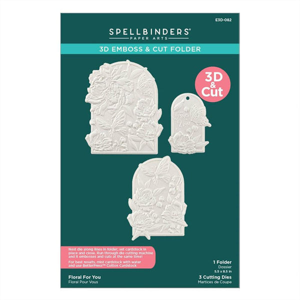 Spellbinders Embossing Folder Floral For You