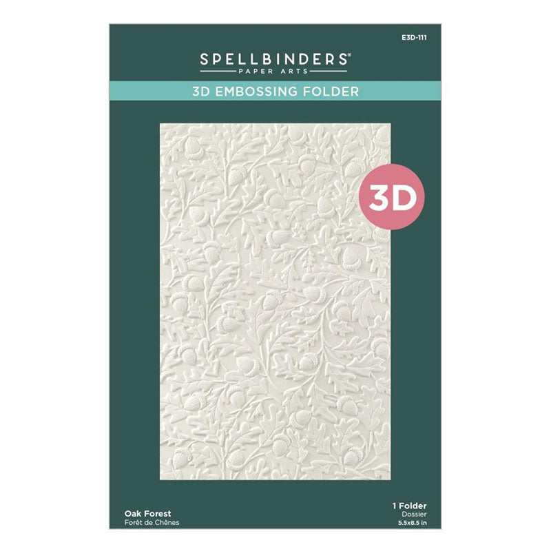 Spellbinders Embossing Folder Oak Forest