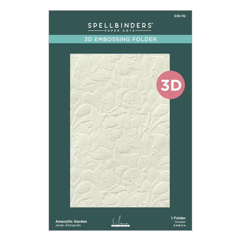 Spellbinders Embossing Folder Amaryllis Garden