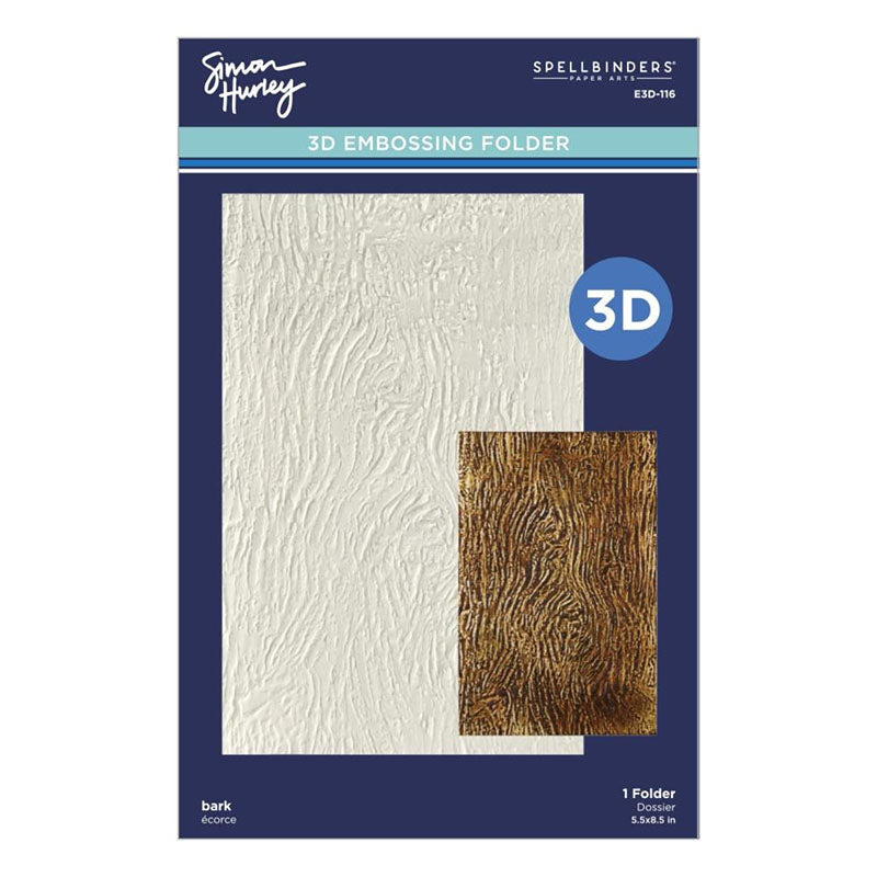 Spellbinders Embossing Folder Bark