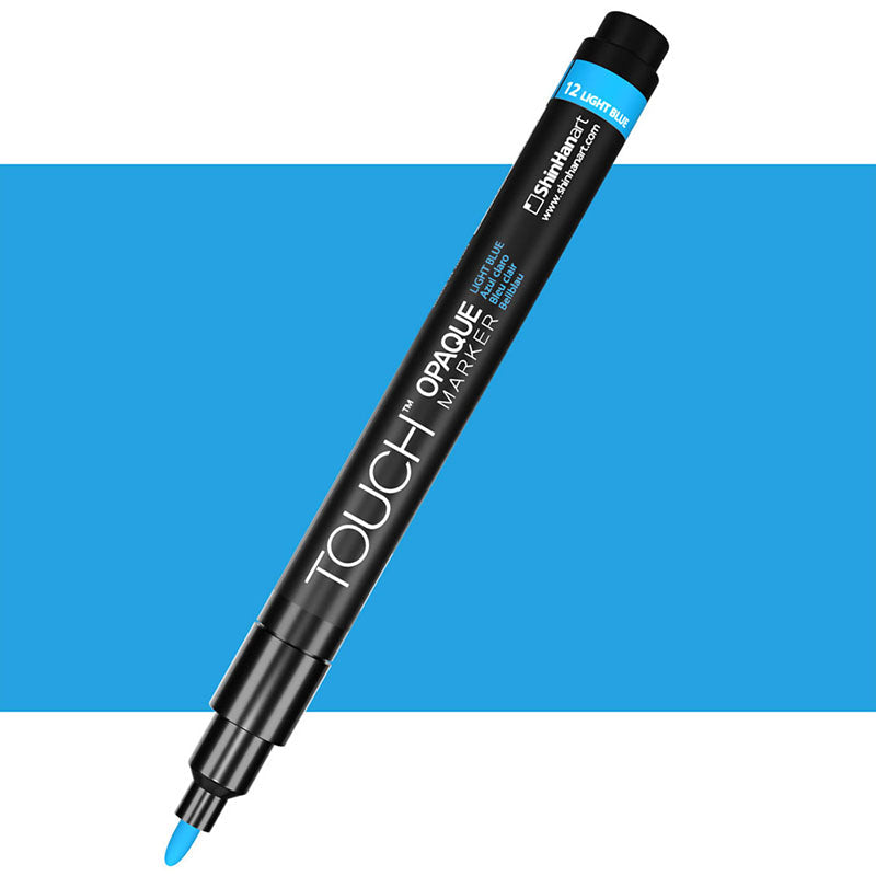 TOUCH Opaque Marker Fine 12 Light Blue