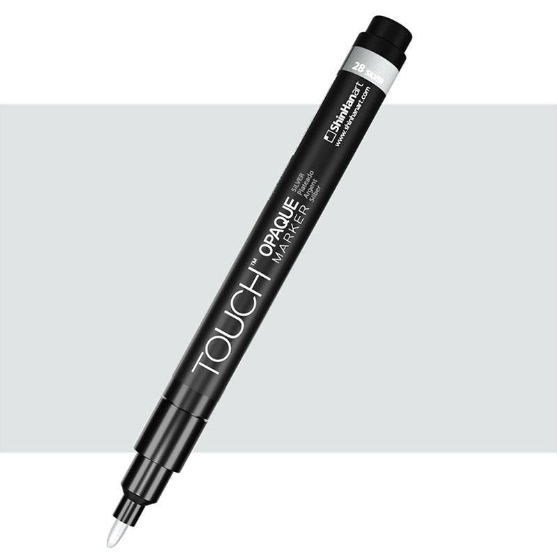 TOUCH Opaque Marker Fine 28 Metallic Silver