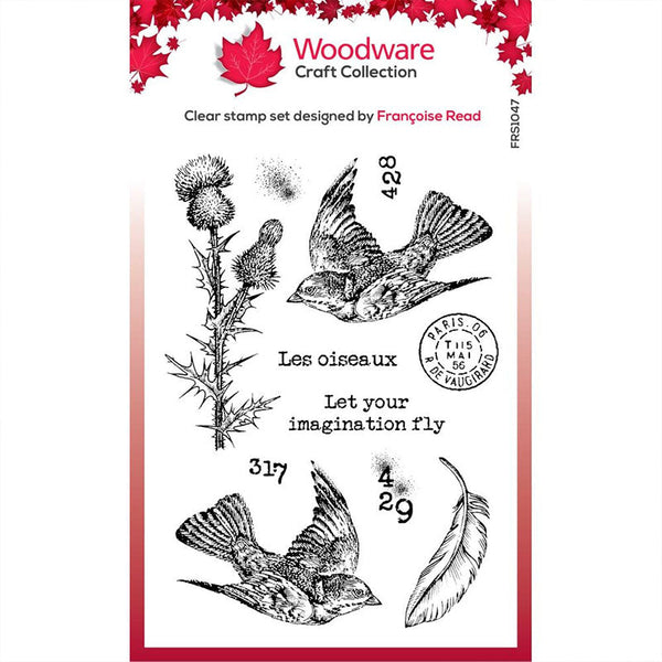 Woodware Clear Stamps Flying Birds