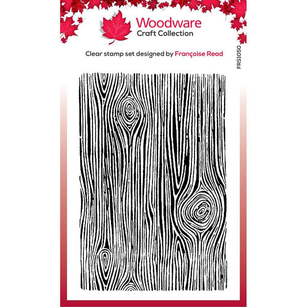 Woodware Clear Stamps Woodgrain