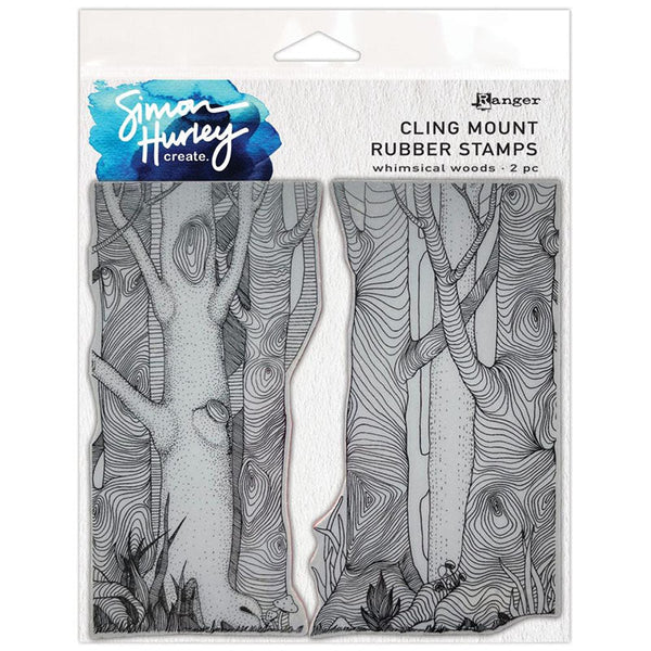 Simon Hurley Cling Stamps Whimsical Woods