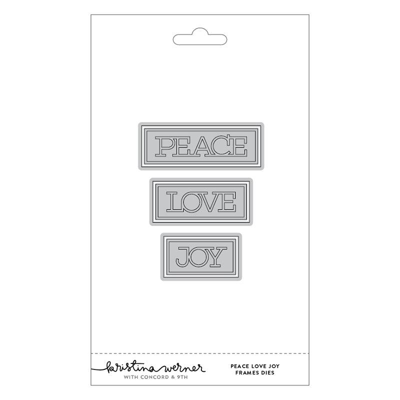 Concord & 9th Dies Peace Love Joy Frames